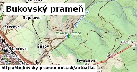 ikona Mapa autoatlas v bukovsky-pramen