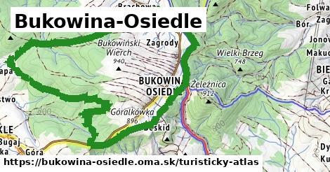 ikona Turistická mapa turisticky-atlas v bukowina-osiedle