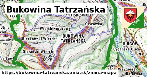 ikona Zimná mapa zimna-mapa v bukowina-tatrzanska