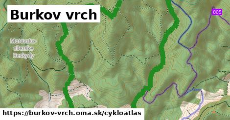 ikona Burkov vrch: 3,1 km trás cykloatlas v burkov-vrch