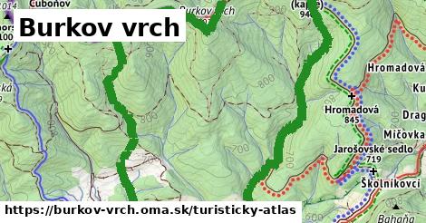 ikona Burkov vrch: 10,4 km trás turisticky-atlas v burkov-vrch