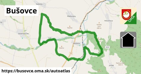 ikona Mapa autoatlas v busovce