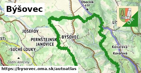 ikona Mapa autoatlas v bysovec