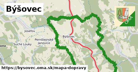 ikona Mapa dopravy mapa-dopravy v bysovec