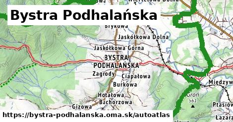 ikona Mapa autoatlas v bystra-podhalanska