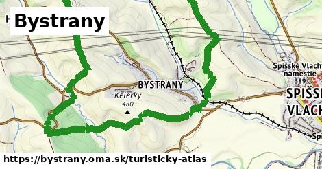 ikona Bystrany: 0 m trás turisticky-atlas v bystrany