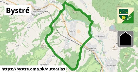 ikona Mapa autoatlas v bystre