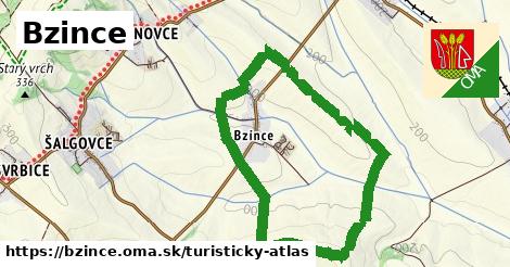 ikona Bzince: 0 m trás turisticky-atlas v bzince