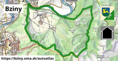 ikona Mapa autoatlas v bziny