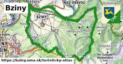 ikona Turistická mapa turisticky-atlas v bziny