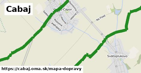 ikona Cabaj: 0 m trás mapa-dopravy v cabaj