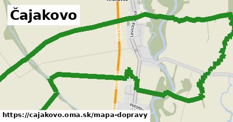 ikona Čajakovo: 2,9 km trás mapa-dopravy v cajakovo