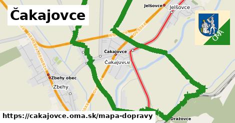 ikona Mapa dopravy mapa-dopravy v cakajovce