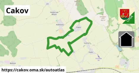 ikona Mapa autoatlas v cakov