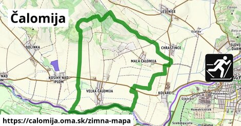 ikona Zimná mapa zimna-mapa v calomija