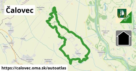 ikona Mapa autoatlas v calovec