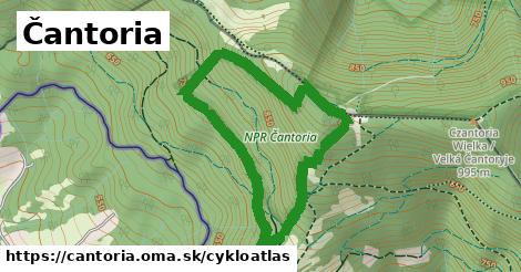 ikona Čantoria: 0 m trás cykloatlas v cantoria