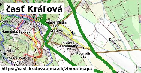 ikona časť Kráľová: 0 m trás zimna-mapa v cast-kralova