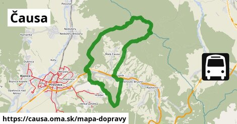 ikona Mapa dopravy mapa-dopravy v causa