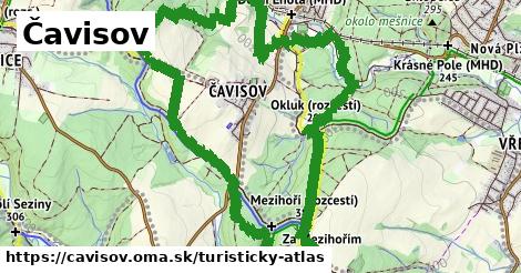 ikona Čavisov: 0 m trás turisticky-atlas v cavisov