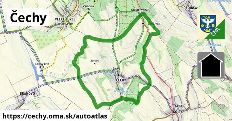 ikona Mapa autoatlas v cechy