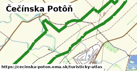 ikona Turistická mapa turisticky-atlas v cecinska-poton