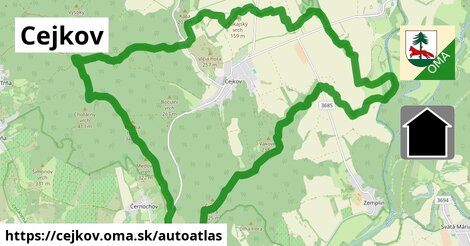 ikona Mapa autoatlas v cejkov