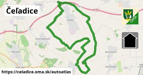 ikona Mapa autoatlas v celadice