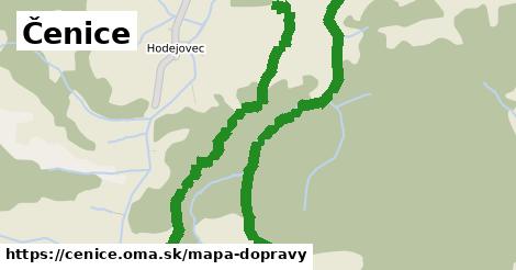 ikona Čenice: 0 m trás mapa-dopravy v cenice