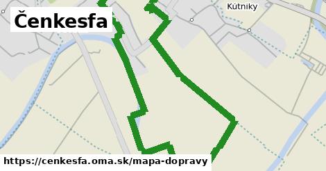ikona Čenkesfa: 0 m trás mapa-dopravy v cenkesfa