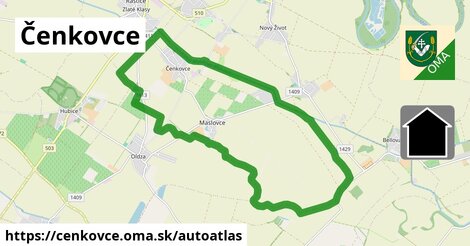 ikona Mapa autoatlas v cenkovce