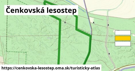 ikona Čenkovská lesostep: 0 m trás turisticky-atlas v cenkovska-lesostep