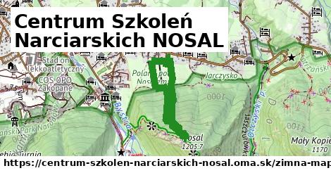 ikona Zimná mapa zimna-mapa v centrum-szkolen-narciarskich-nosal