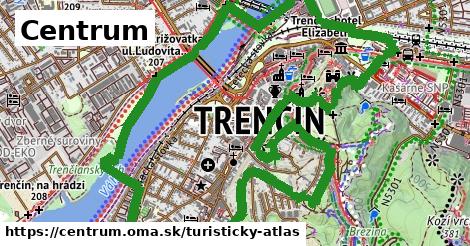 ikona Turistická mapa turisticky-atlas v centrum