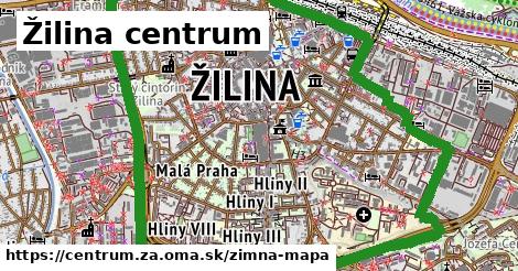 ikona Žilina centrum: 0 m trás zimna-mapa v centrum.za