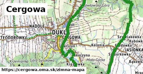 ikona Zimná mapa zimna-mapa v cergowa