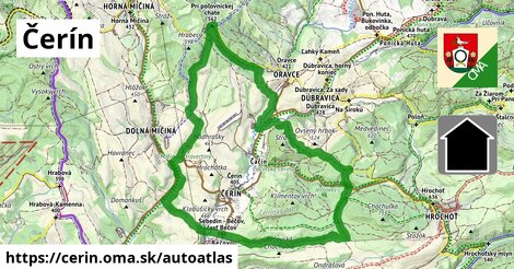 ikona Mapa autoatlas v cerin