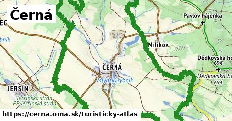 ikona Turistická mapa turisticky-atlas v cerna