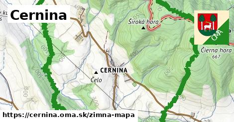 ikona Zimná mapa zimna-mapa v cernina
