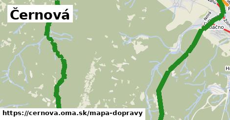 ikona Černová: 11,4 km trás mapa-dopravy v cernova