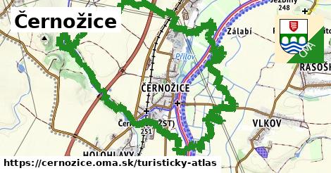 ikona Černožice: 6,5 km trás turisticky-atlas v cernozice