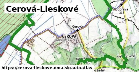 ikona Mapa autoatlas v cerova-lieskove