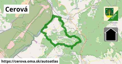 ikona Mapa autoatlas v cerova