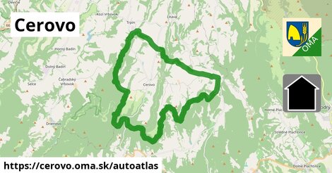 ikona Mapa autoatlas v cerovo