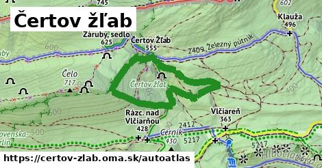 ikona Mapa autoatlas v certov-zlab