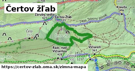 ikona Zimná mapa zimna-mapa v certov-zlab