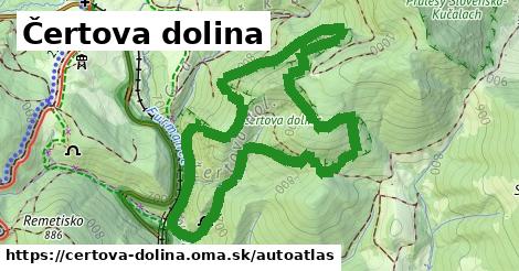 ikona Mapa autoatlas v certova-dolina