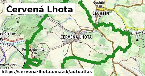 ikona Mapa autoatlas v cervena-lhota