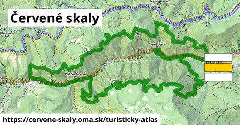 ikona Turistická mapa turisticky-atlas v cervene-skaly