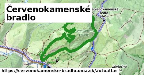 ulice v Červenokamenské bradlo